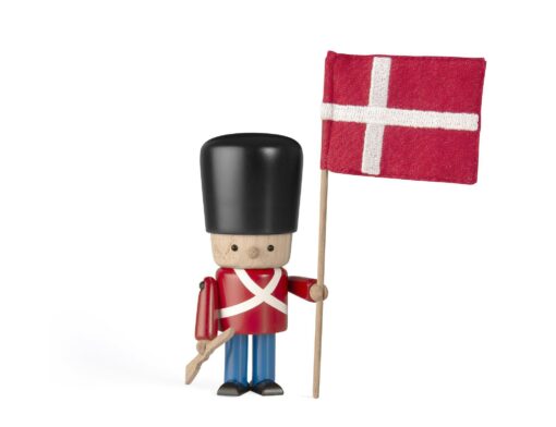 GARDER MED FLAG & GEVÆR - RØD GALLAUNIFORM