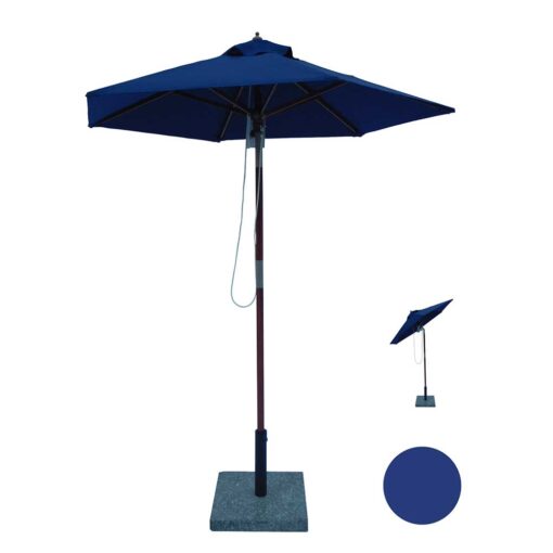 HOFFMANN PARASOL MED TILT 1,8 M BLÅ NR.80