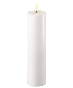 DELUXE HOMEART BLOKLYS 20 CM HVID