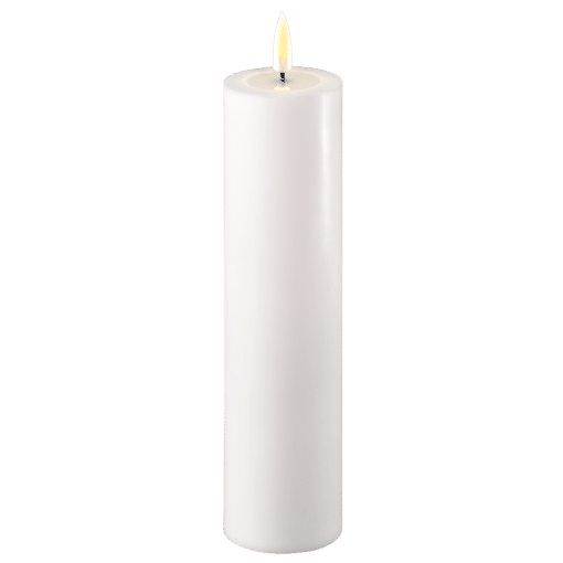 DELUXE HOMEART BLOKLYS 20 CM HVID