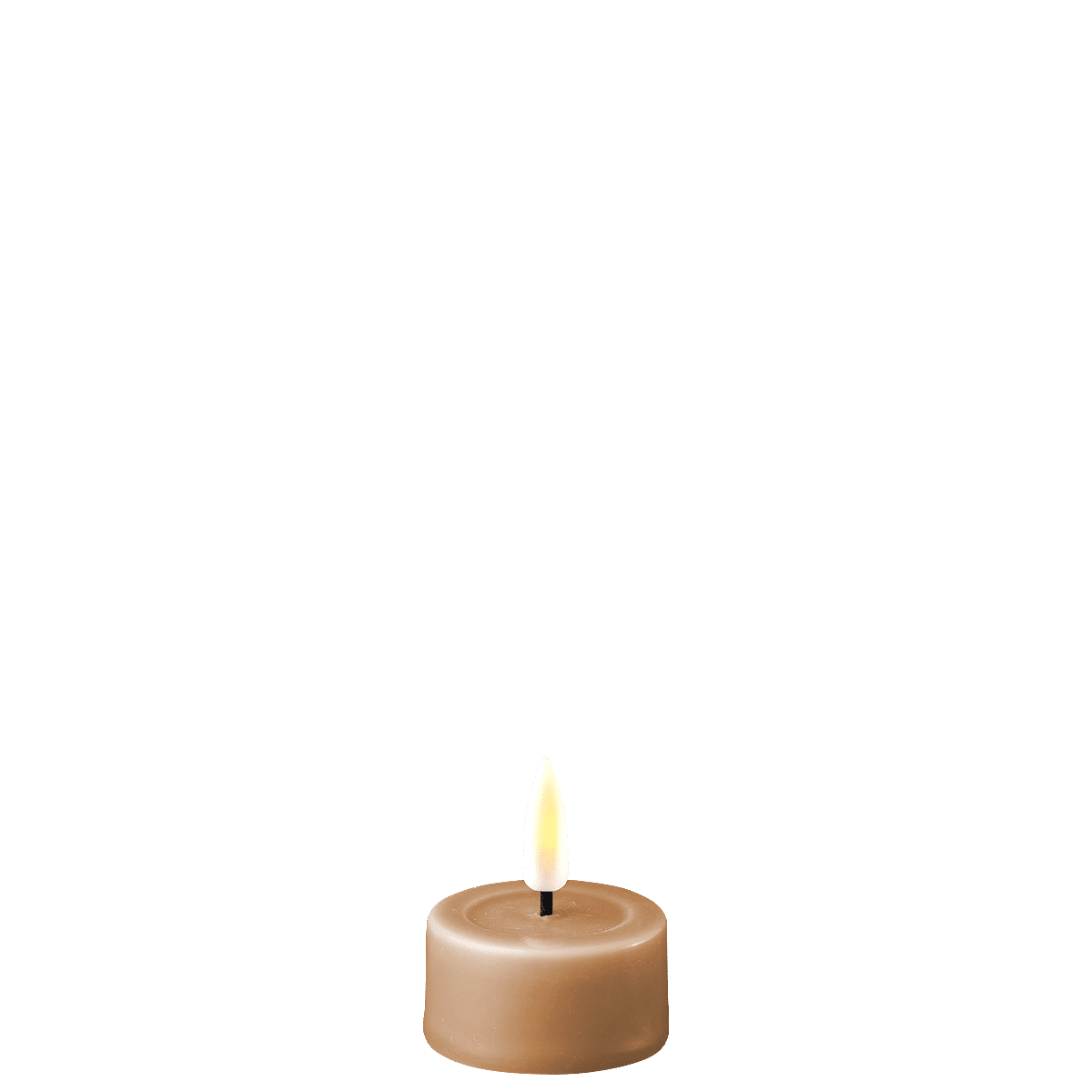 DELUXE HOMEAR FYRFADSLYS SÆT 4,5 CM CARAMEL 2 STK