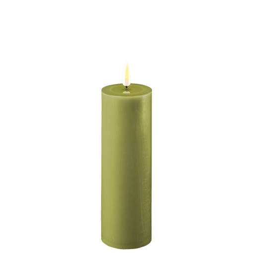 DELUXE HOMEART BLOKLYS 15 CM OLIVEN GRØN
