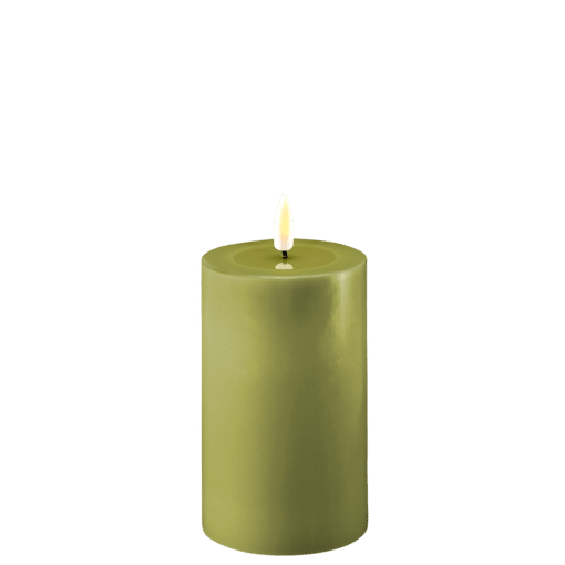 DELUXE HOMEART BLOKLYS 12,5 CM OLIVEN GRØN