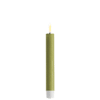 DELUXE HOMEART KRONELYS 15 CM OLIVEN GRØN 2 STK