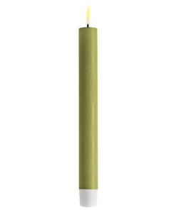 DELUXE HOMEART KRONELYS 24 CM OLIVEN GRØN 2 STK