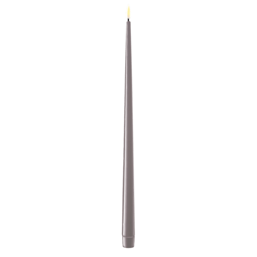 DELUXE HOMEART KERTELYS 38 CM 2 STK GRÅ