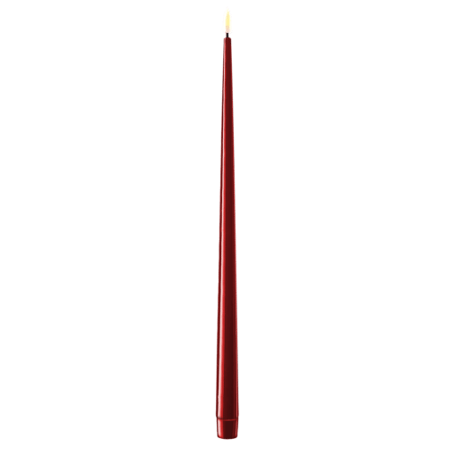 DELUXE HOMEART KERTELYS 38 CM 2 STK BORDEAUX