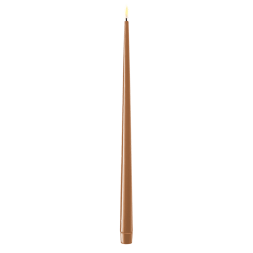 DELUXE HOMEART KERTELYS 38 CM 2 STK CARAMEL