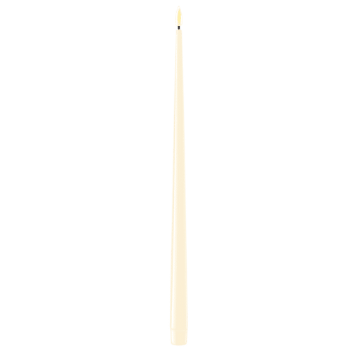 DELUXE HOMEART KERTELYS 38 CM 2 STK CREAM