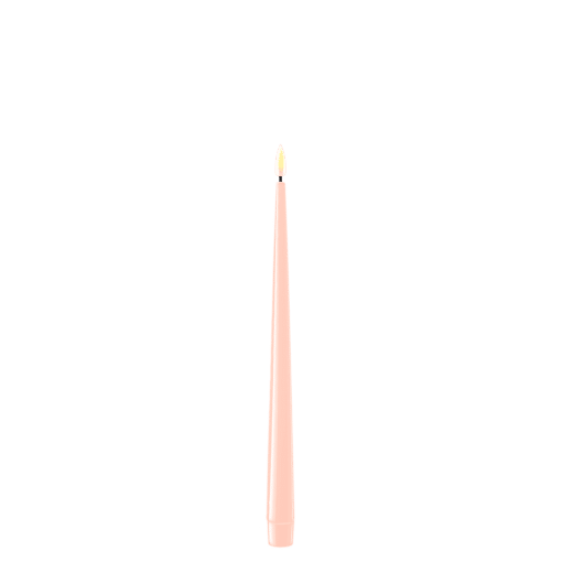 DELUXE HOMEART KERTYELYS 28 CM 2 STK ROSA