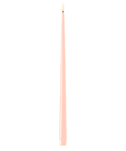 DELUXE HOMEART KERTELYS 38 CM 2 STK ROSA