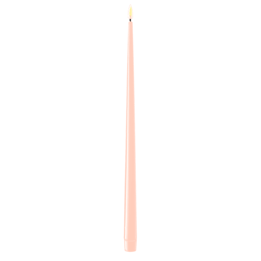 DELUXE HOMEART KERTELYS 38 CM 2 STK ROSA