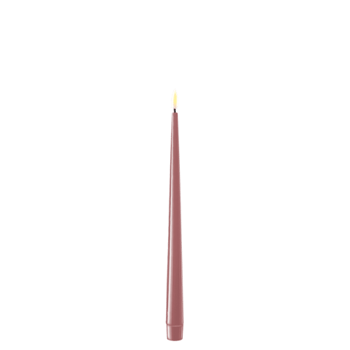 DELUXE HOMEART KERTELYS 28 CM 2 STK LILLA