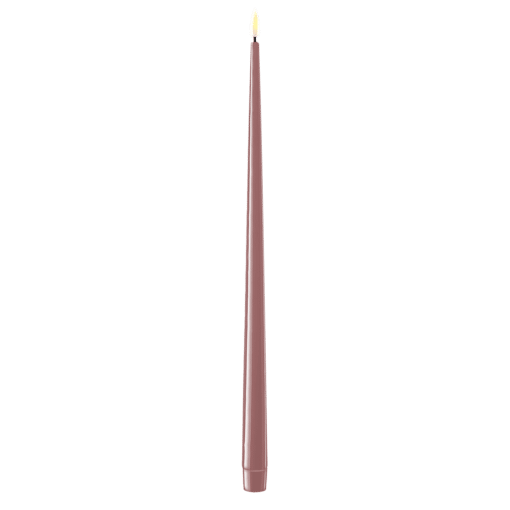 DELUXE HOMEART KERTELYS 38 CM 2 STK LILLA