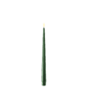 DELUXE HOMEART KERTELYS 28 CM 2 STK MØRK GRØN