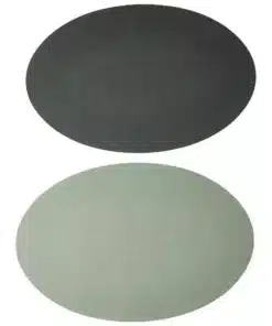 SOFT VENDBAR DÆKKESERIVET OVAL MINT/KOKS