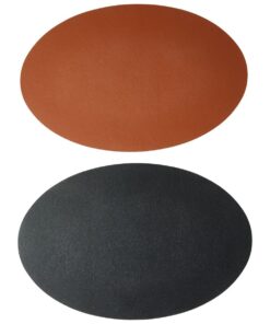 SOFT VENDBAR DÆKKESERIVET OVAL COGNAC/SORT